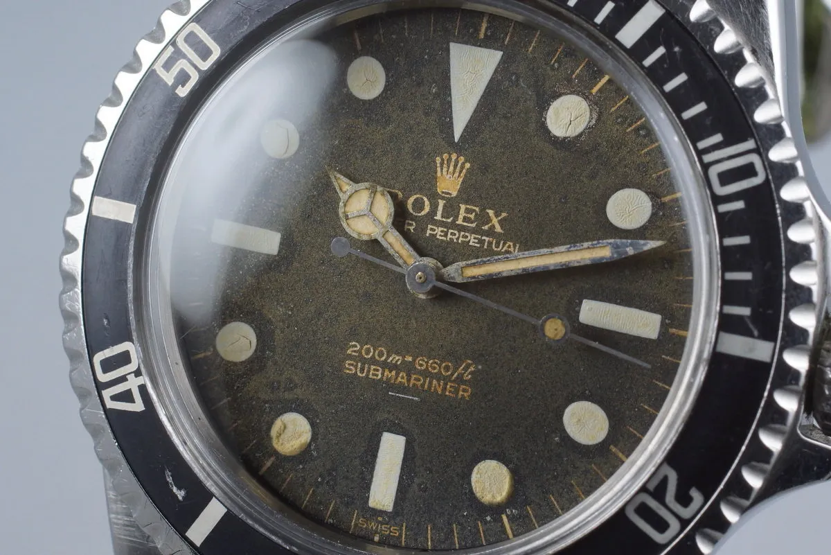 1963 Rolex Submariner 5513 PCG with Tropical Gilt UNDERLINE Dial