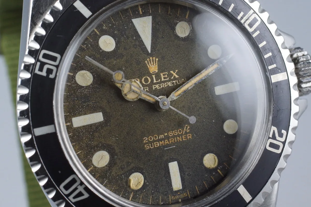 1963 Rolex Submariner 5513 PCG with Tropical Gilt UNDERLINE Dial