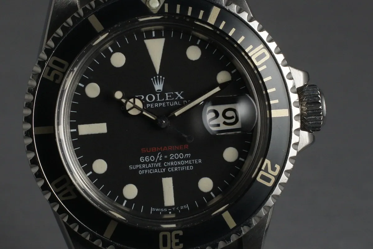 1971 Rolex Red Submariner 1680 with Mark 5 Dial