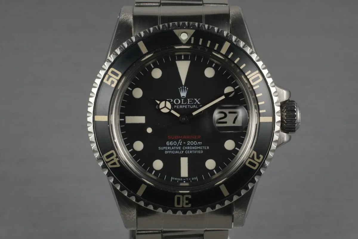 1971 Rolex Red Submariner 1680 with Mark 5 Dial