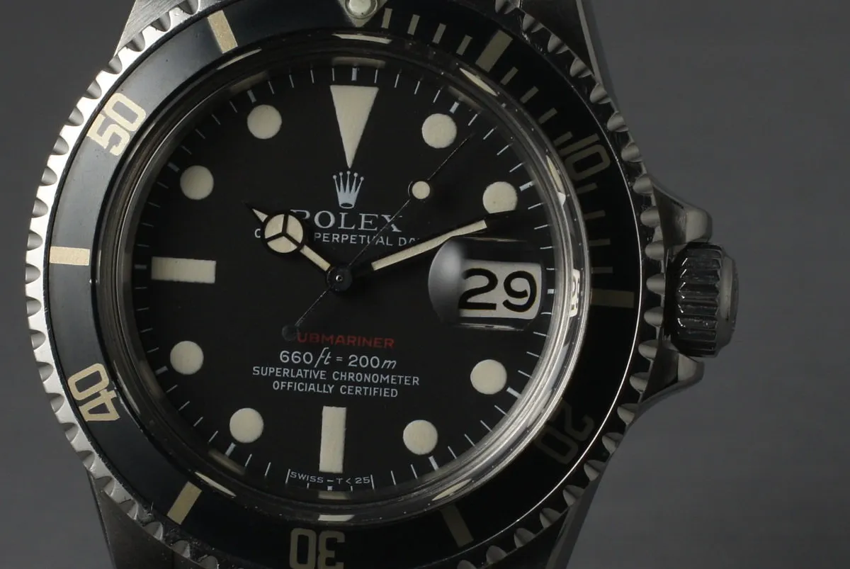 1971 Rolex Red Submariner 1680 with Mark 5 Dial