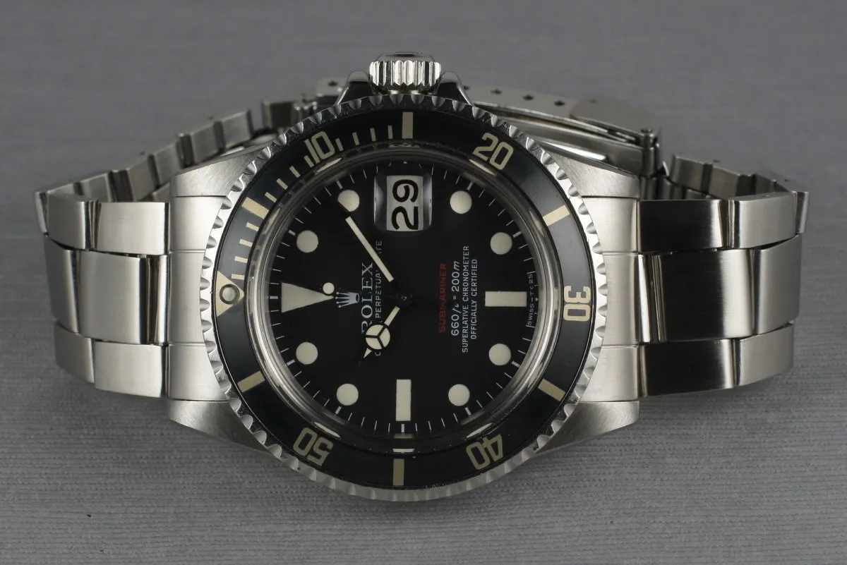 1971 Rolex Red Submariner 1680 with Mark 5 Dial