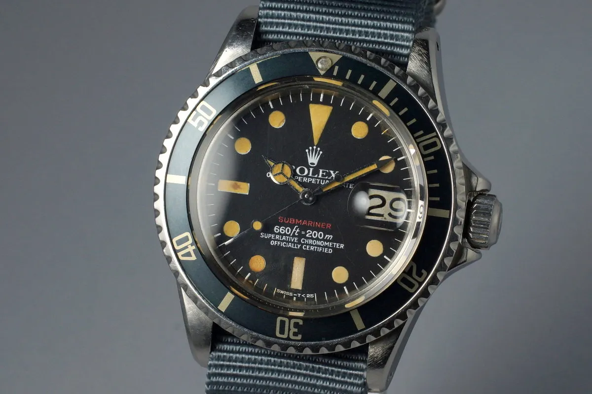 1972 Rolex Red Submariner 1680 Mark VI Dial