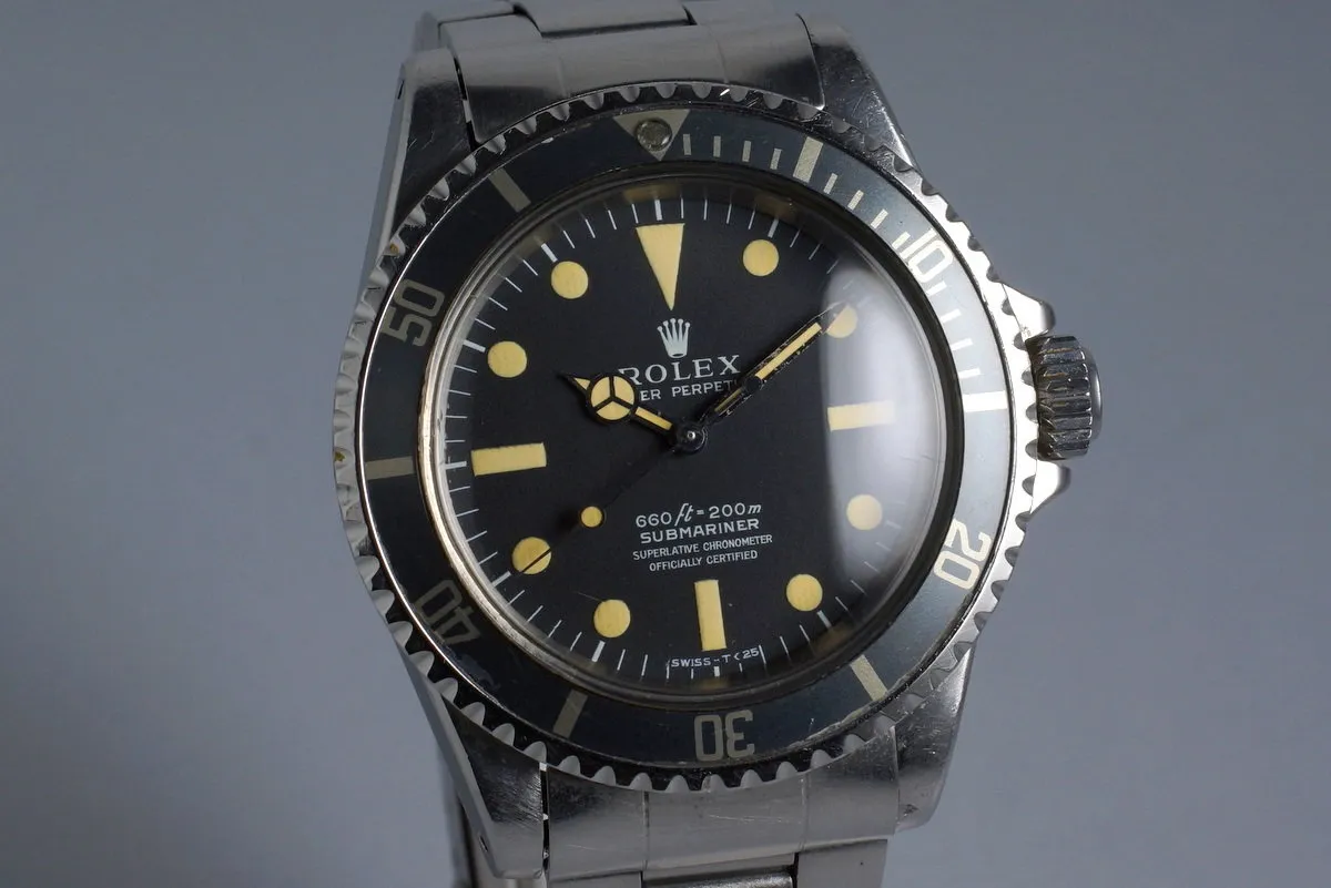 1972 Rolex Submariner 5512 4 Line Dial