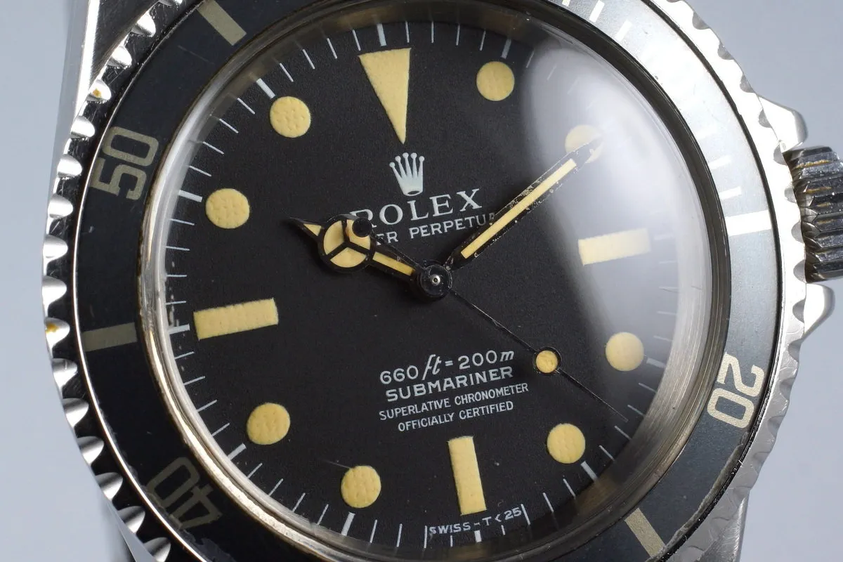 1972 Rolex Submariner 5512 4 Line Dial