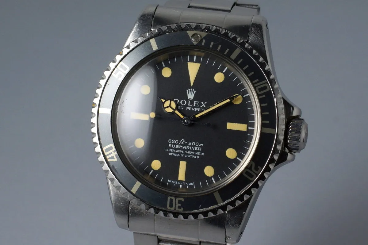 1972 Rolex Submariner 5512 4 Line Dial