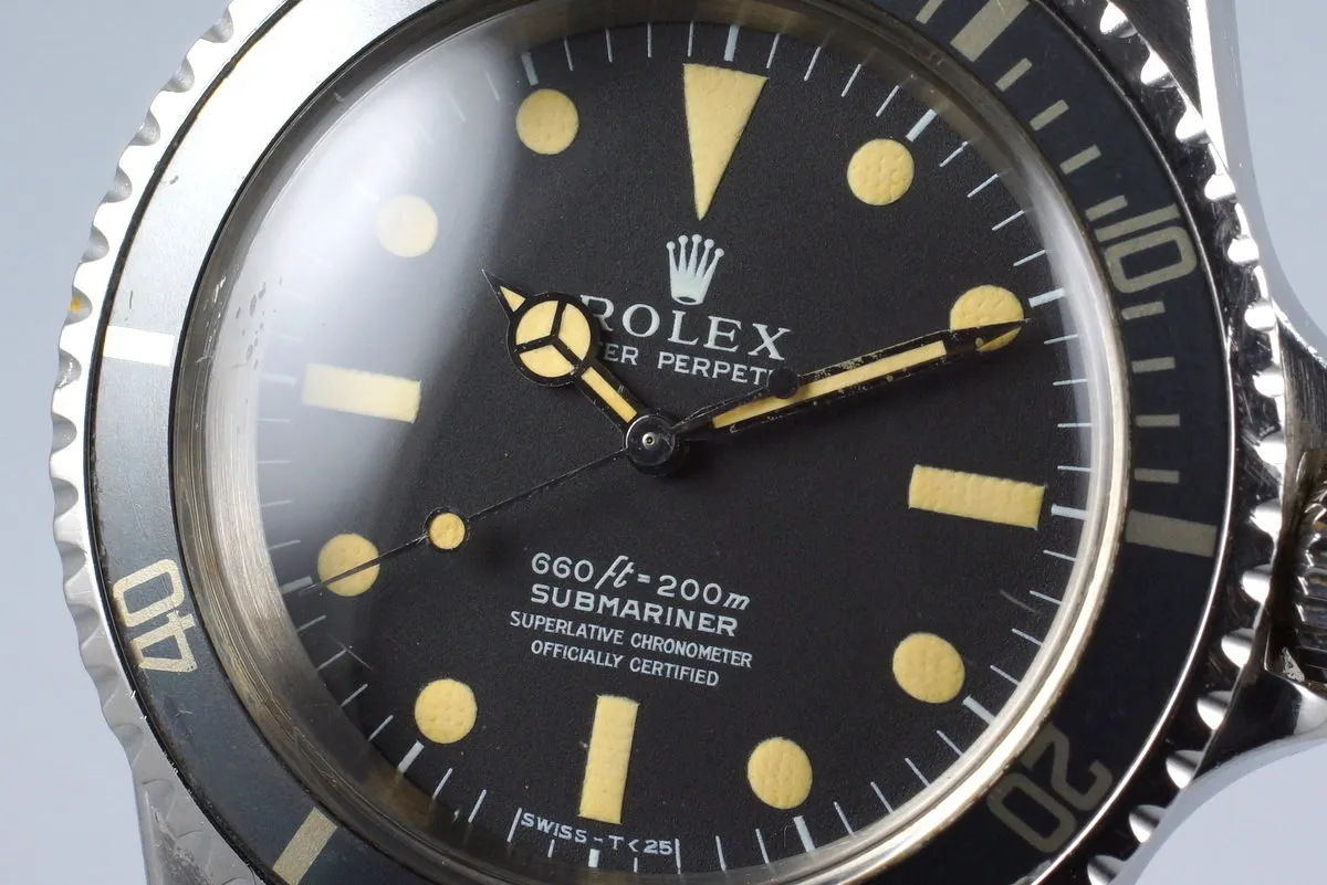 1972 Rolex Submariner 5512 4 Line Dial