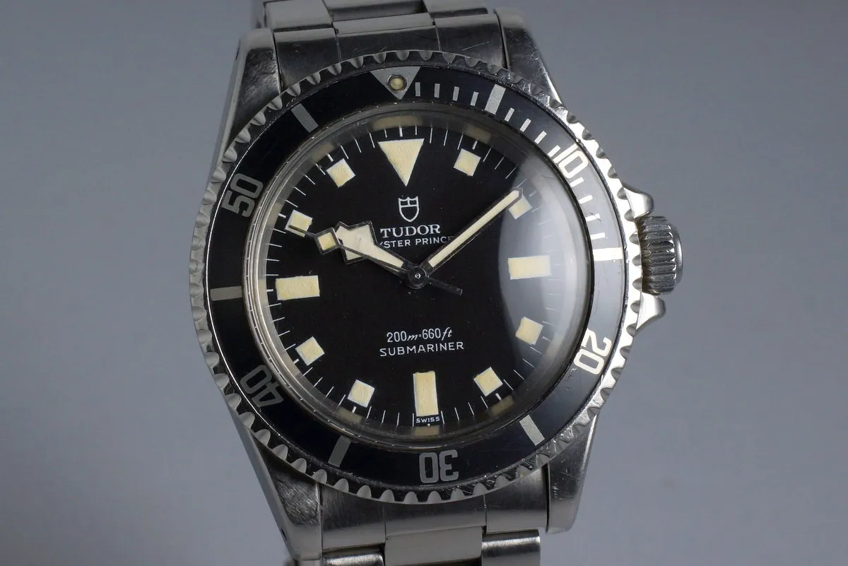 1972 Tudor Submariner 7016/0 Black Snowflake Dial