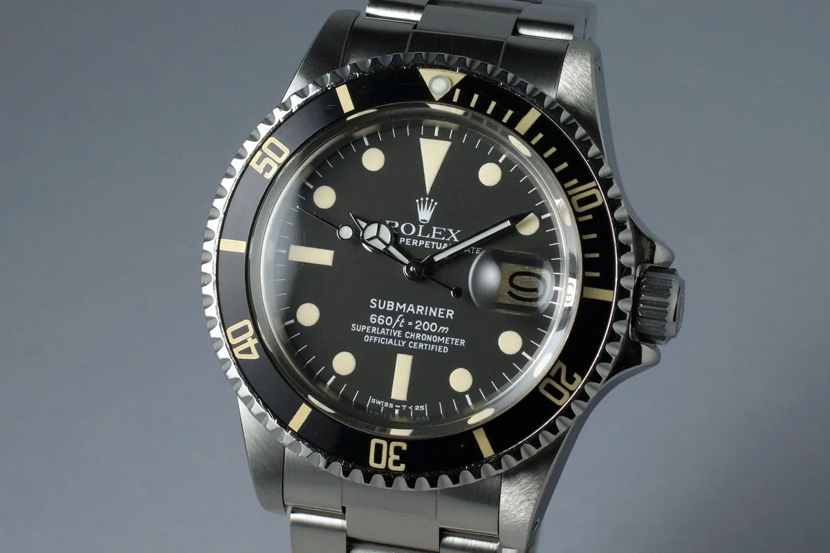 1978 Rolex Submariner 1680 with RSC Papers