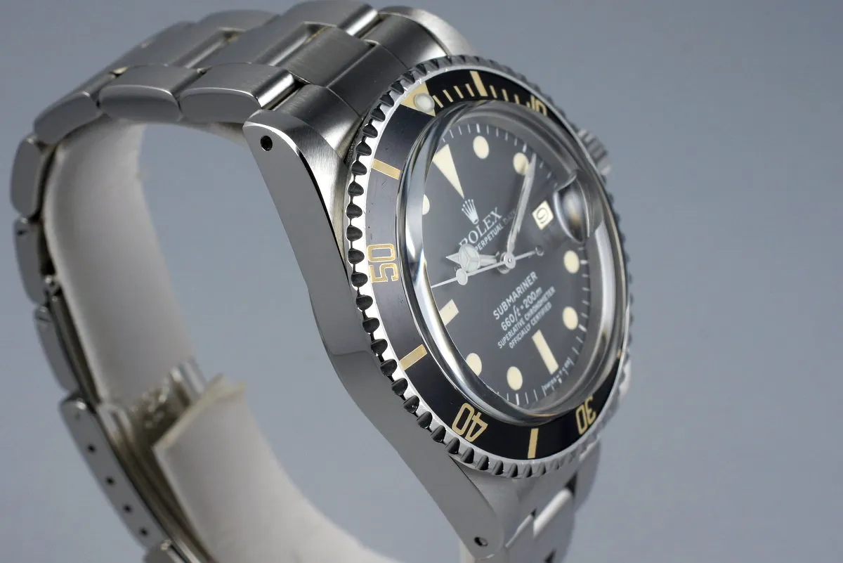 1978 Rolex Submariner 1680 with RSC Papers