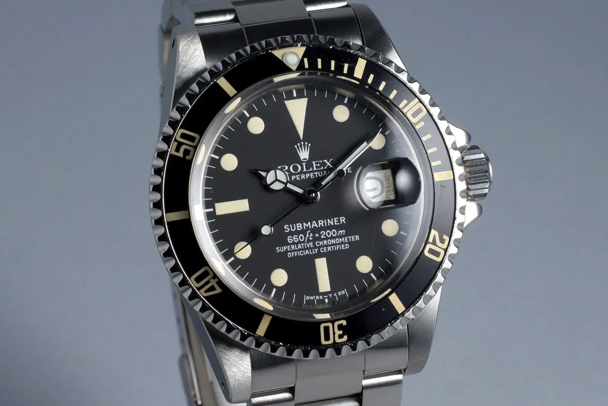 1978 Rolex Submariner 1680 with RSC Papers