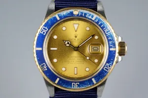 1987 Rolex Two Tone Submariner 16803 with Tropical Dial