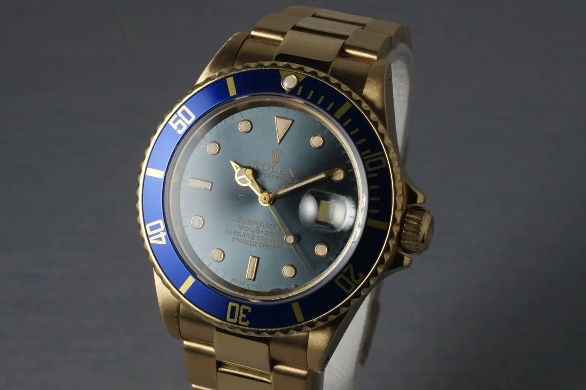 1989 Rolex 18K Submariner 16808