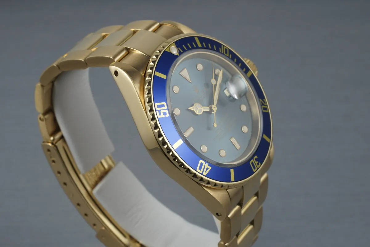 1989 Rolex 18K Submariner 16808