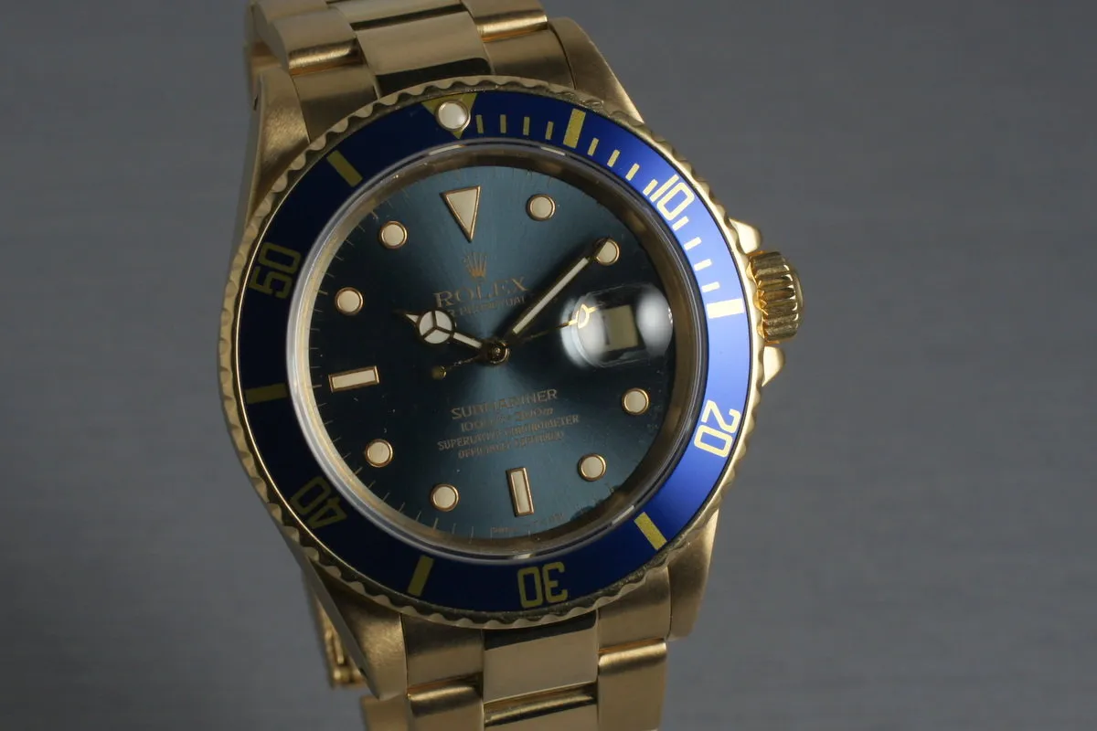 1989 Rolex 18K Submariner 16808