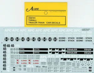 #26701 - 	TTX, TTX/APL, TTX/APC, TTX/K-LINE & TTX Santa Fe Applications - Yellow Cars