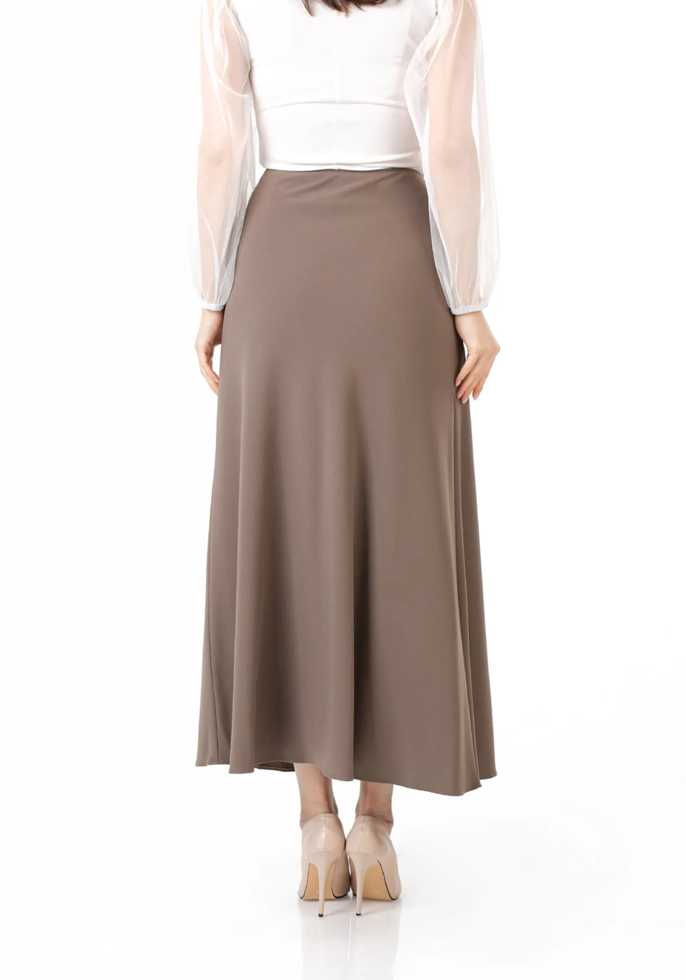 A-Line Style Comfy Maxi Dress Skirt - G-Line