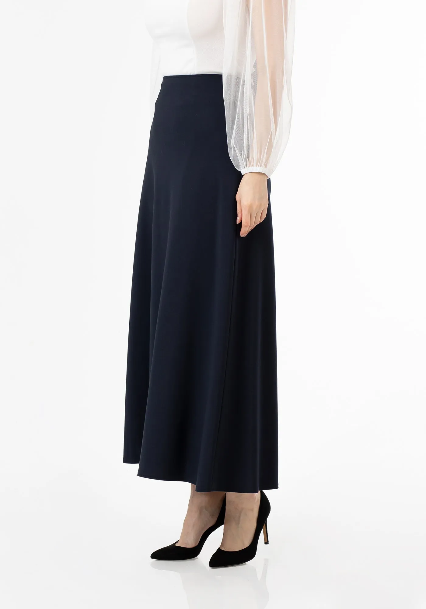 A-Line Style Comfy Maxi Dress Skirt - G-Line