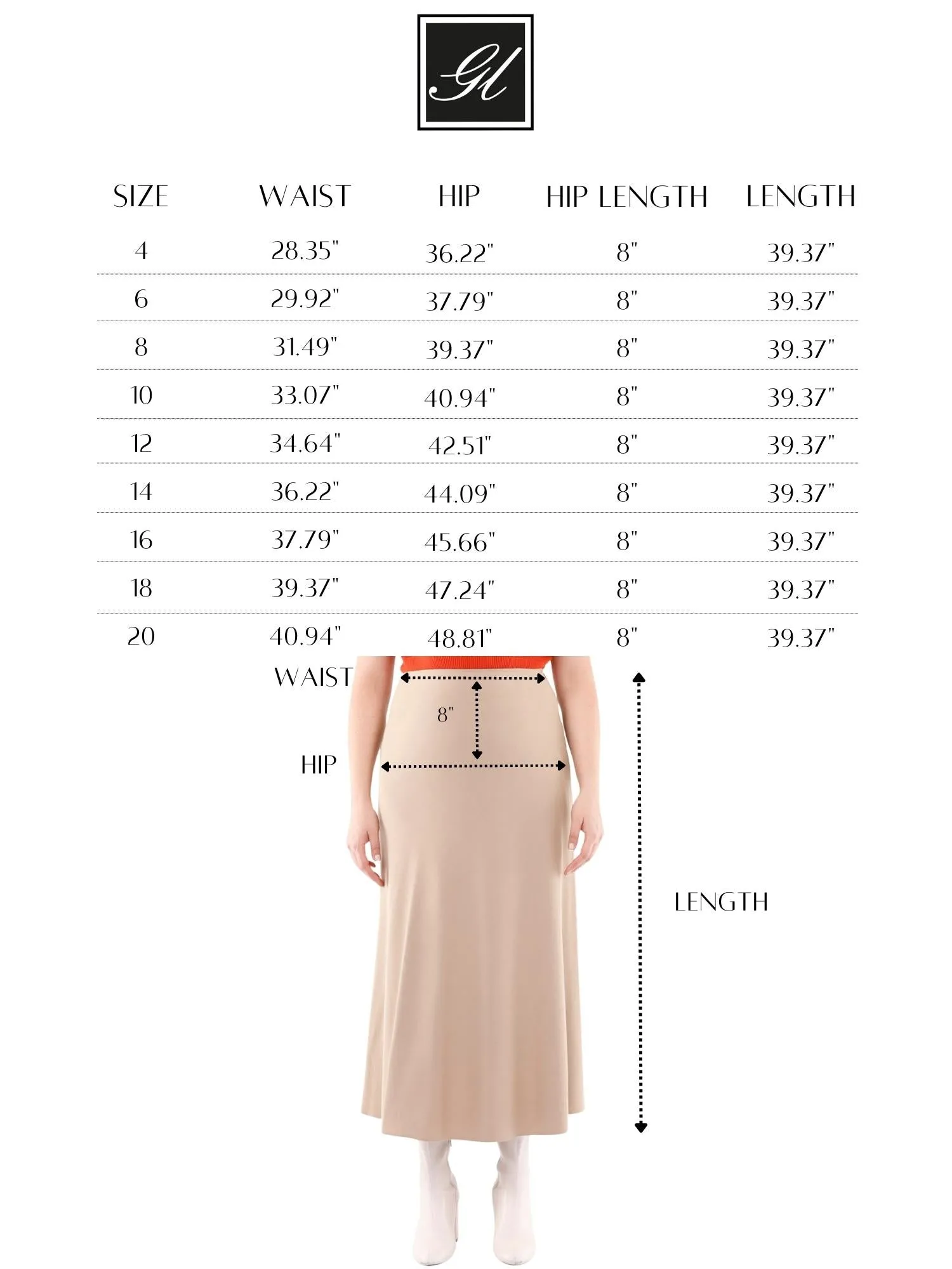 A-Line Style Comfy Maxi Dress Skirt - G-Line