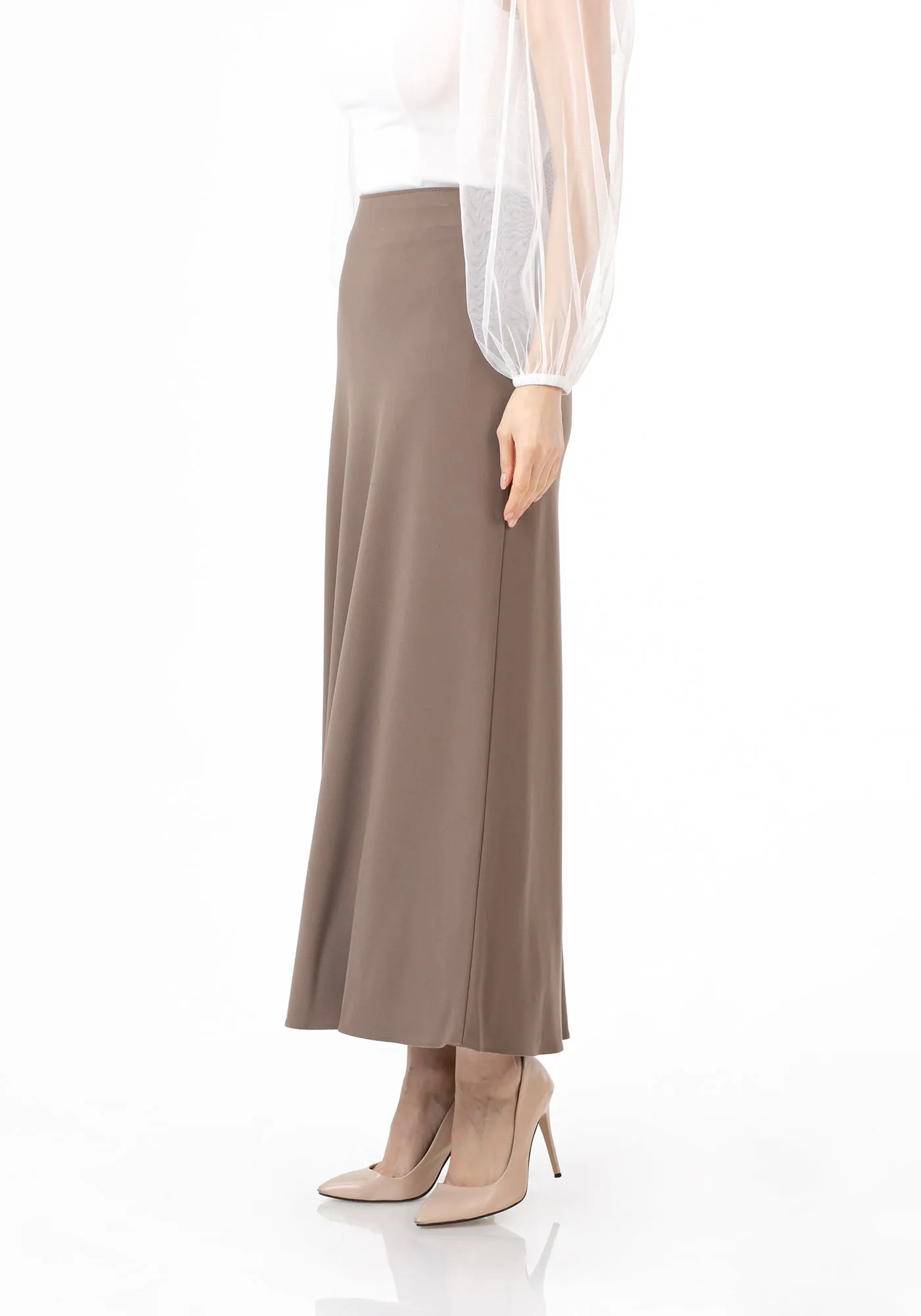 A-Line Style Comfy Maxi Dress Skirt - G-Line