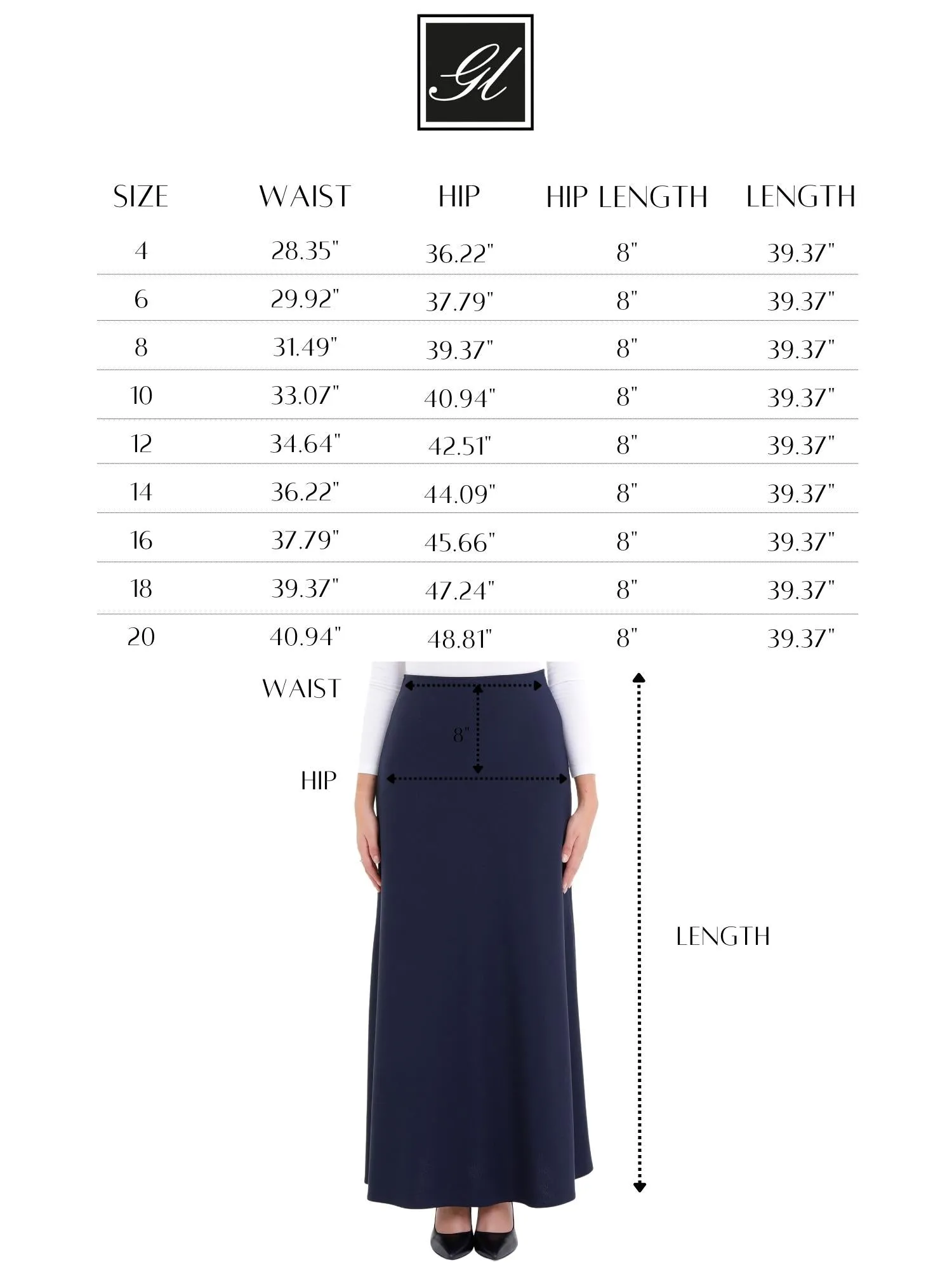 A-Line Style Comfy Maxi Dress Skirt - G-Line