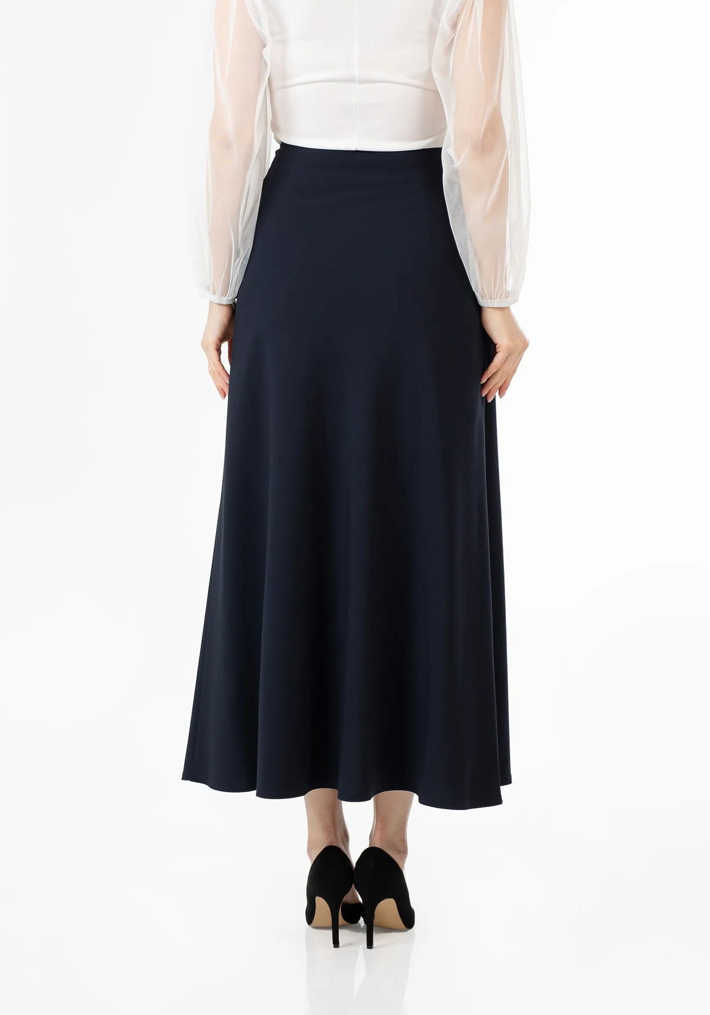 A-Line Style Comfy Maxi Dress Skirt - G-Line