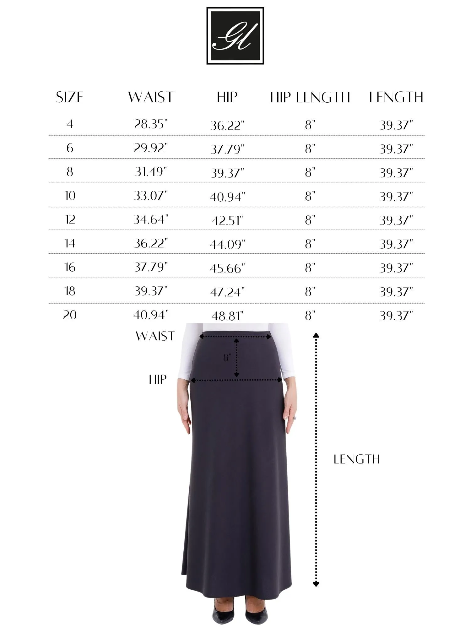 A-Line Style Comfy Maxi Dress Skirt - G-Line