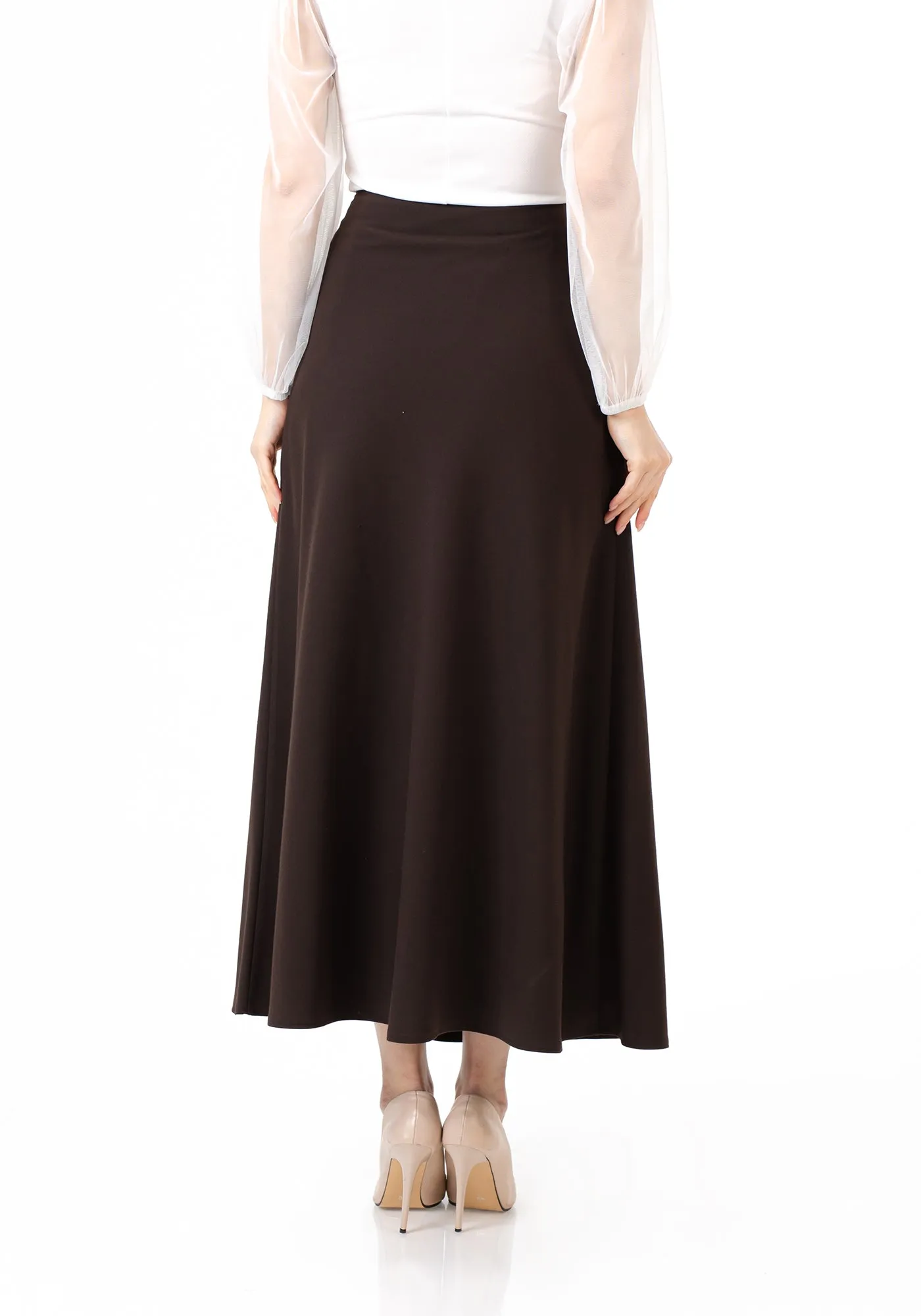 A-Line Style Comfy Maxi Dress Skirt - G-Line