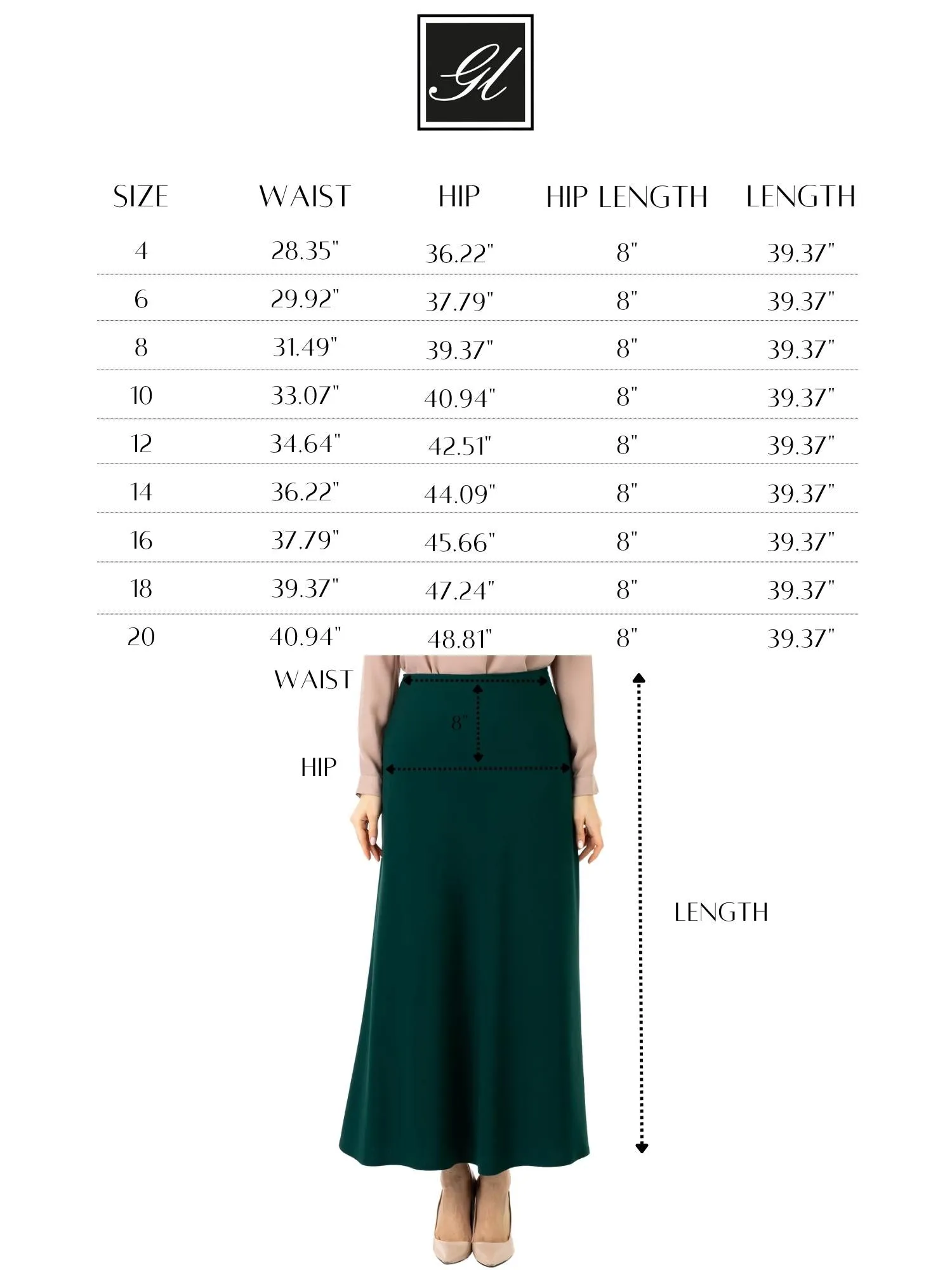 A-Line Style Comfy Maxi Dress Skirt - G-Line