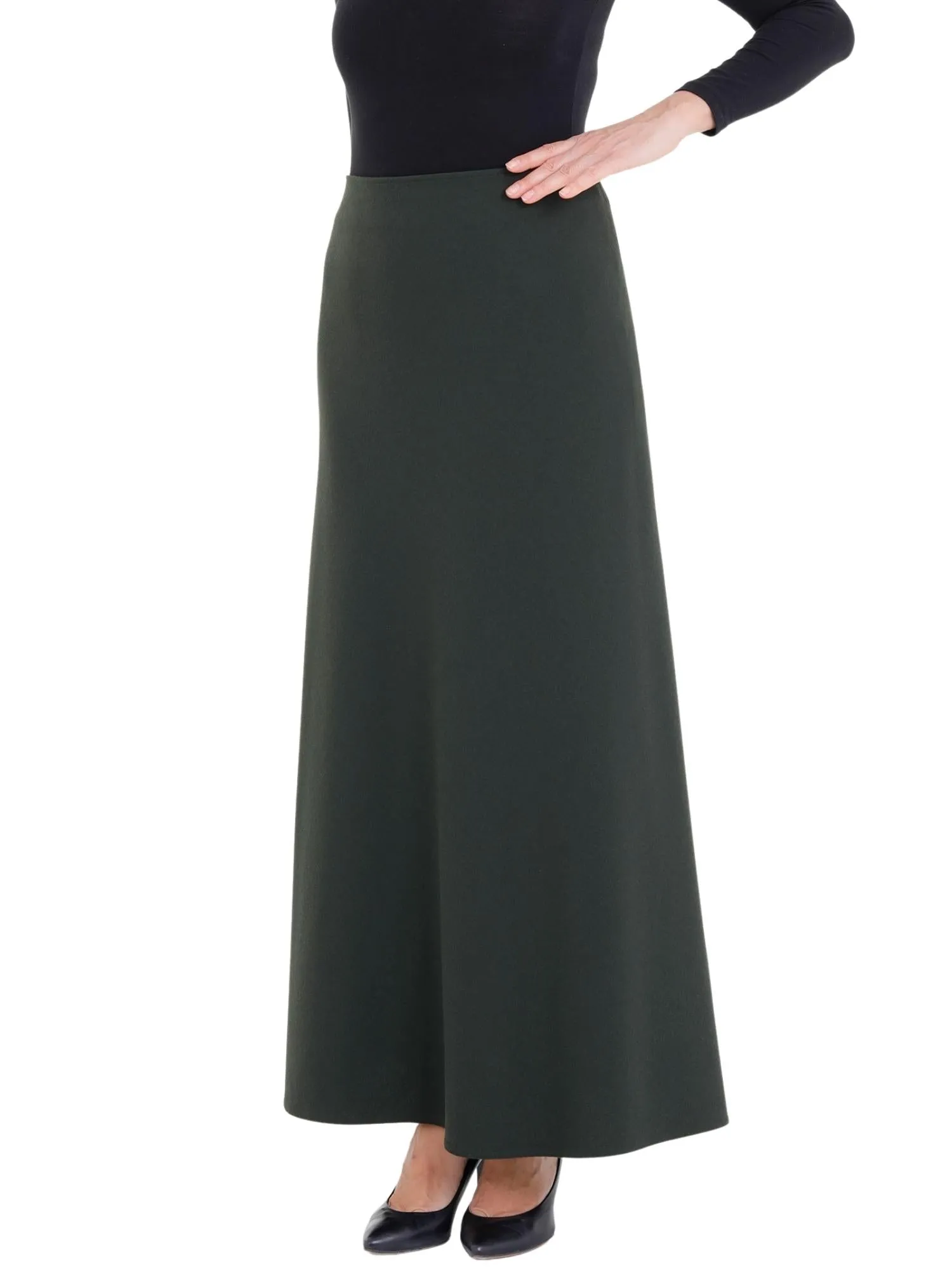 A-Line Style Comfy Maxi Dress Skirt - G-Line