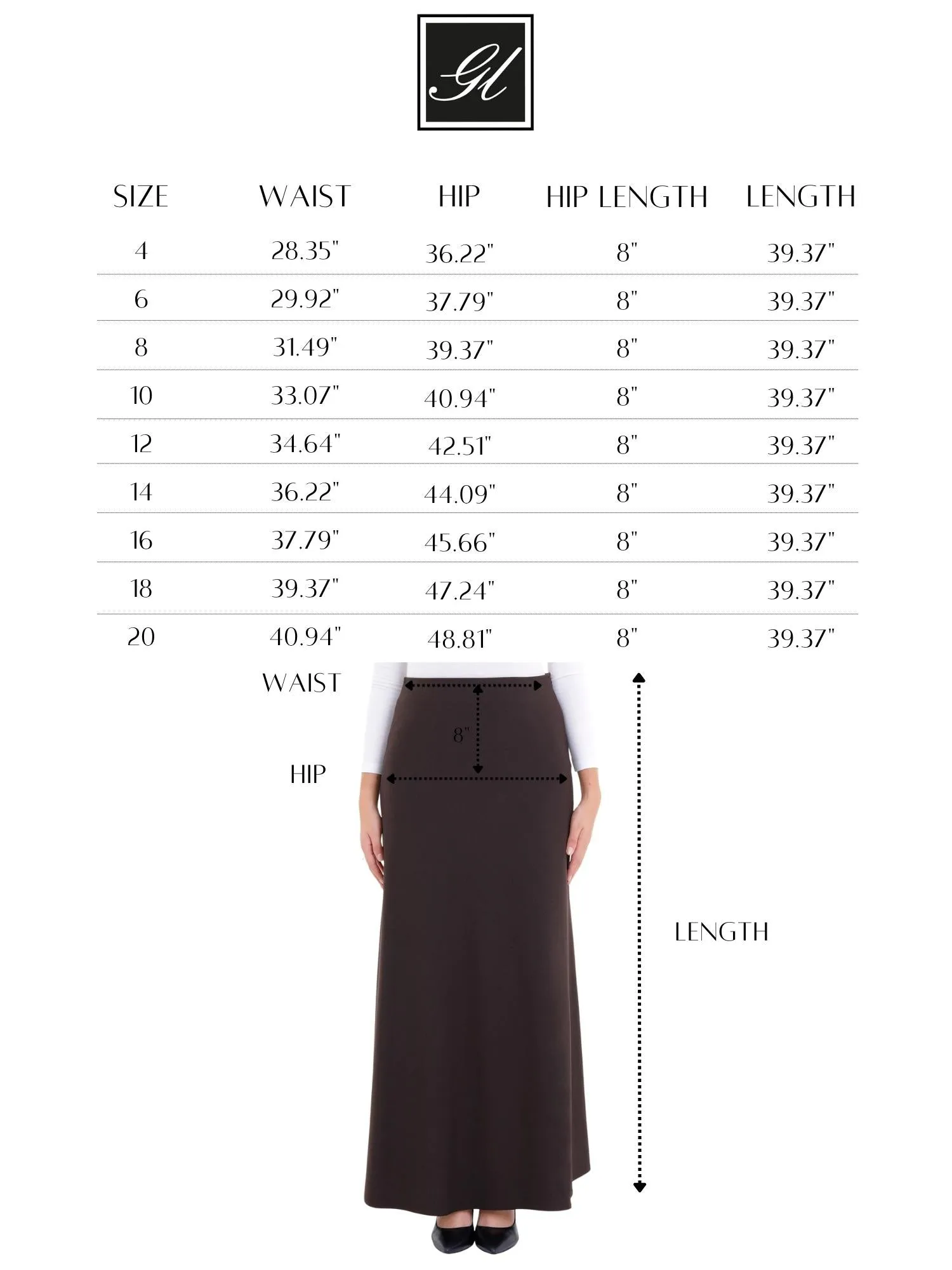 A-Line Style Comfy Maxi Dress Skirt - G-Line