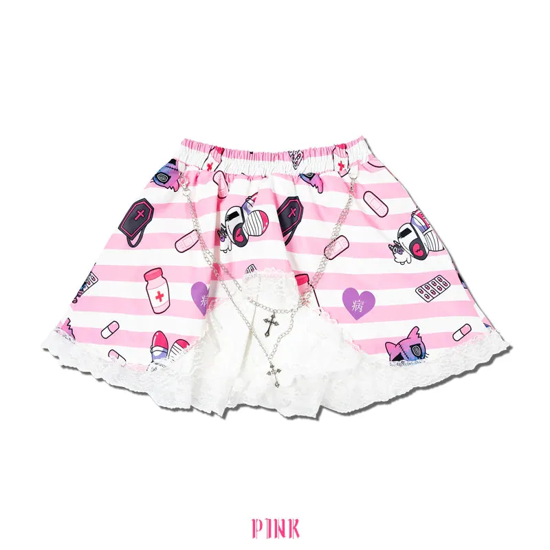 ACDC RAG x Menherachan pink skirt