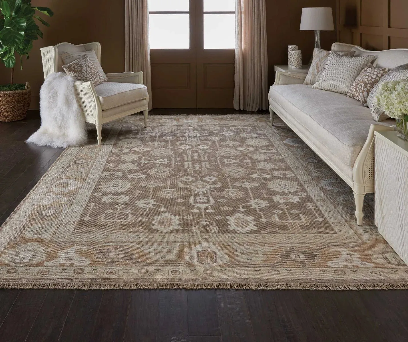 Aldora ALD06 Mocha Rug