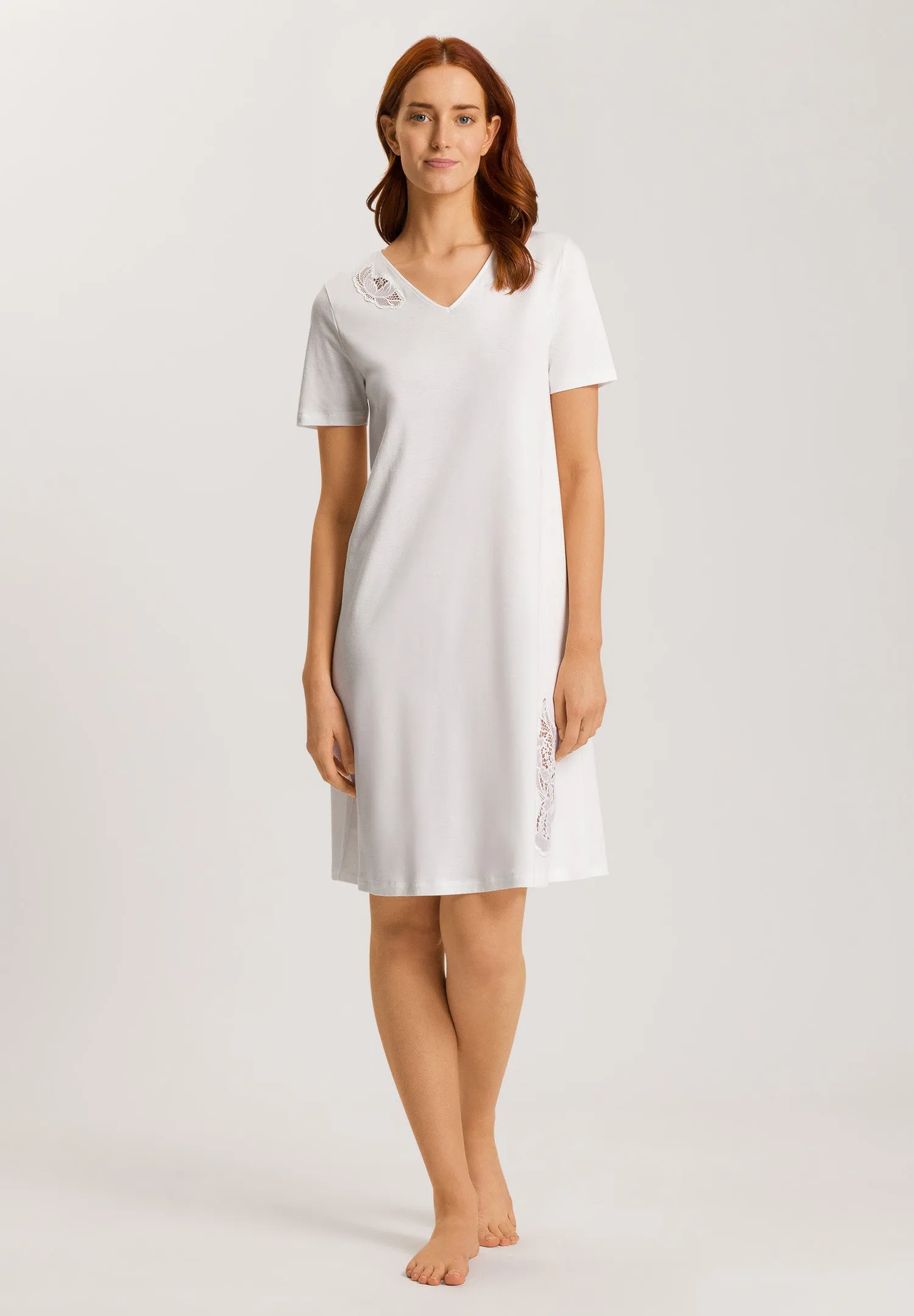 Anne Embroidered Cotton Nightgown | Off White 74891-102