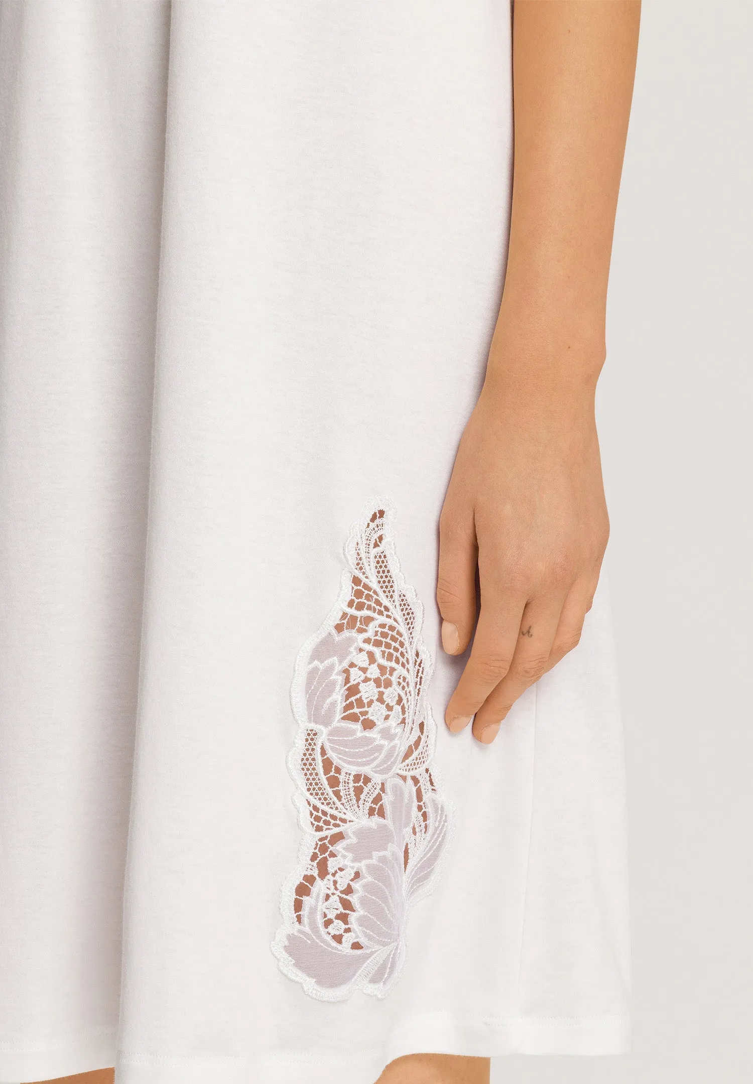 Anne Embroidered Cotton Nightgown | Off White 74891-102