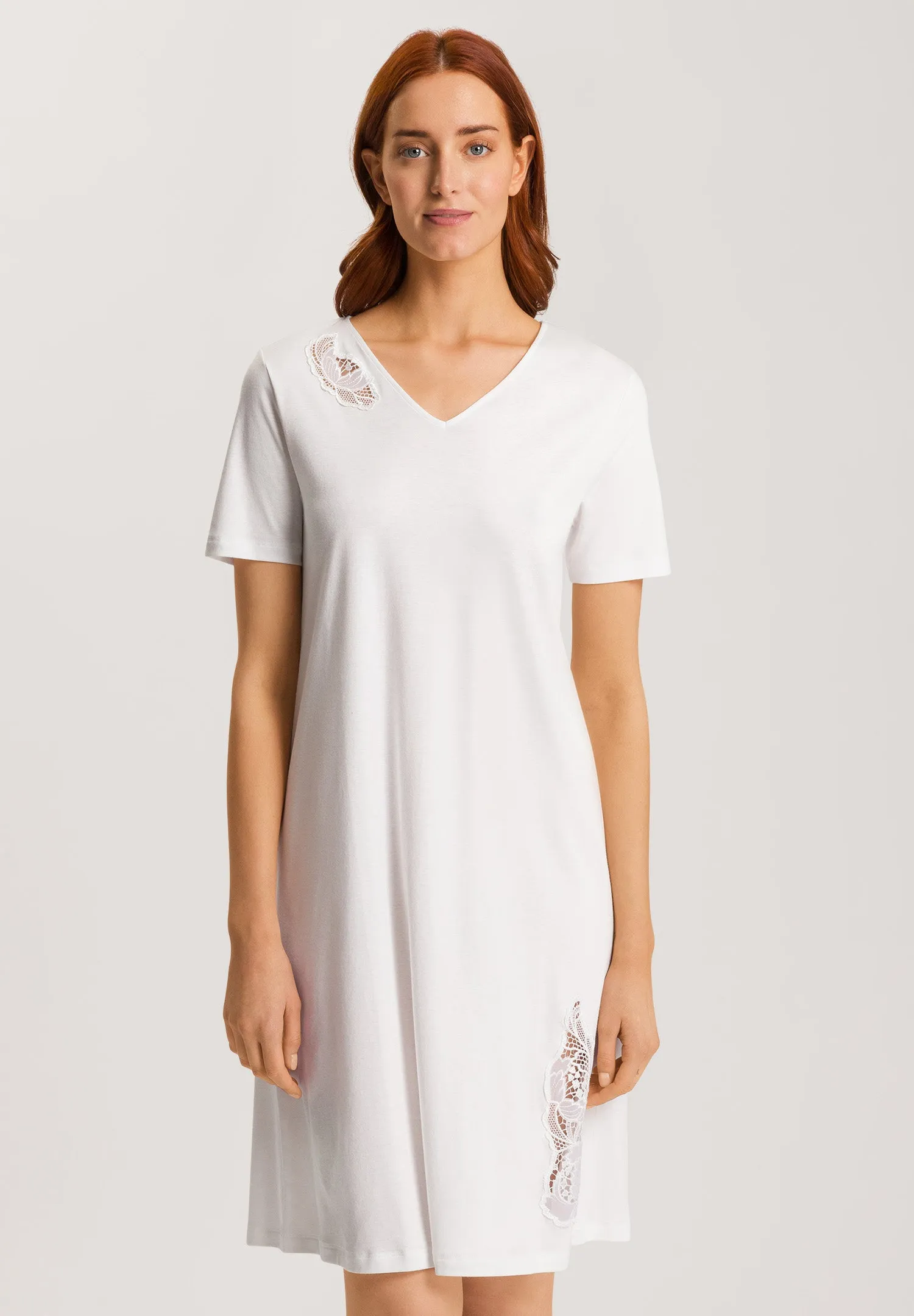 Anne Embroidered Cotton Nightgown | Off White 74891-102