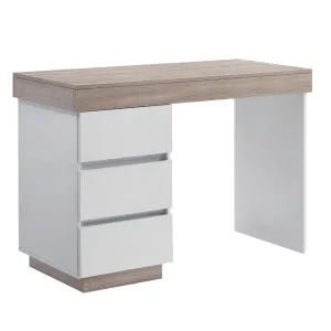 Ashley Coastal White Wooden Office Desk Study Table Workstation Shelf