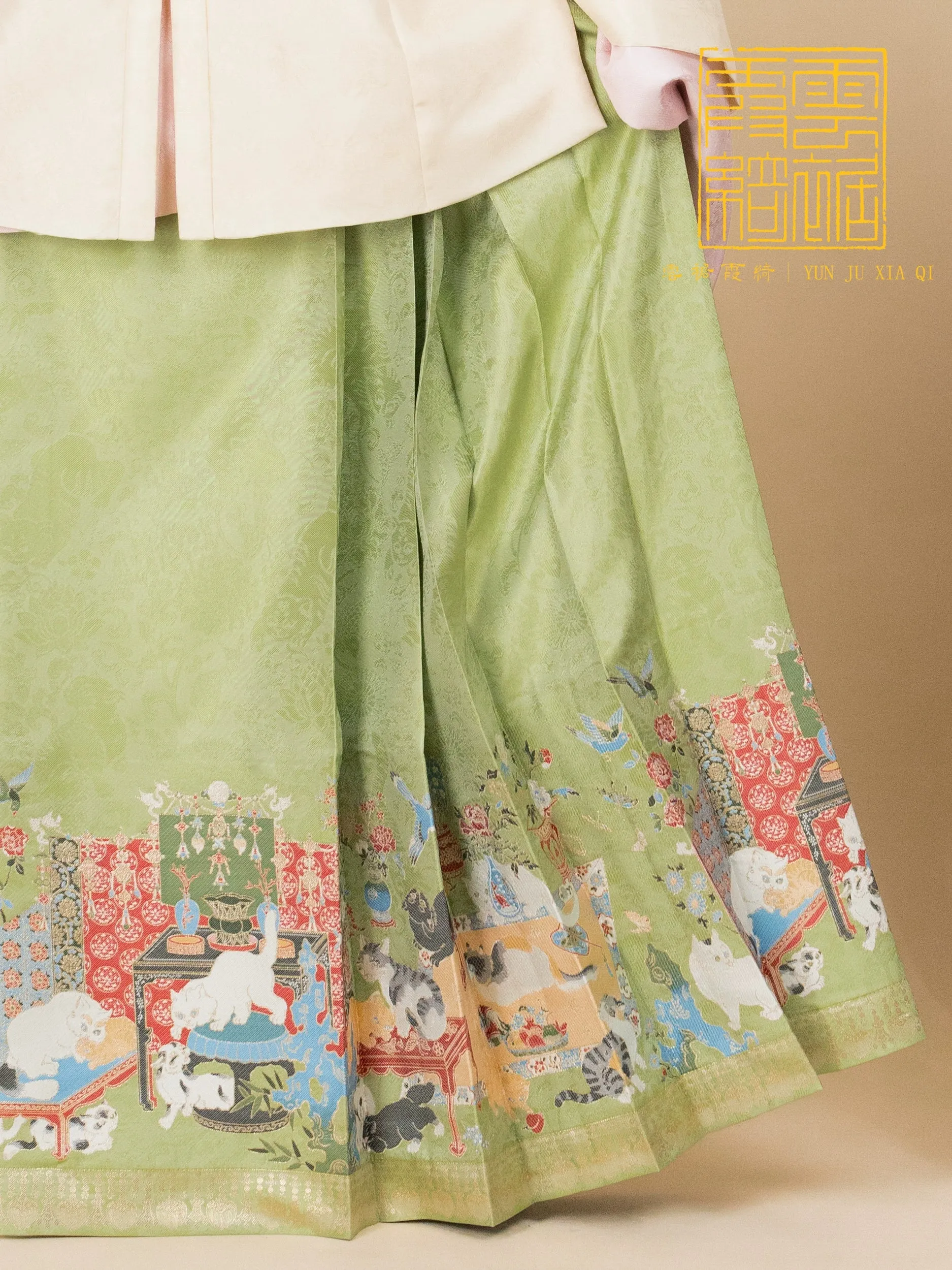 Baimao Fugui 百猫富贵 Hundred Wealthy Cats Mamian Skirt