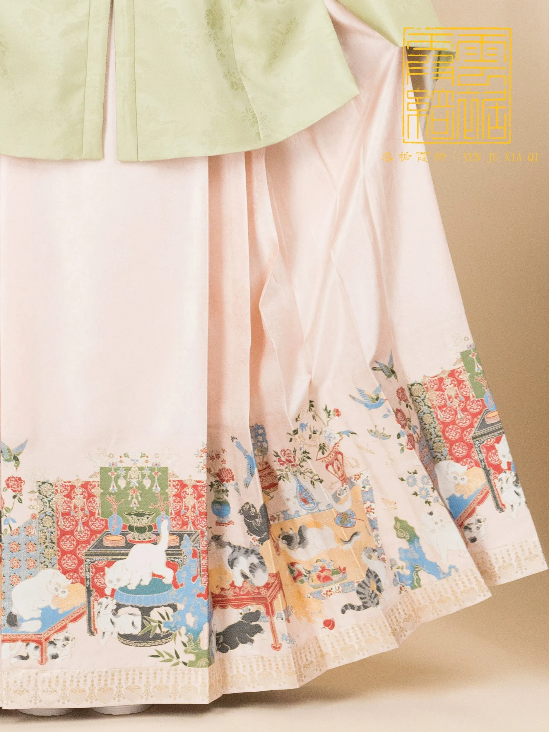 Baimao Fugui 百猫富贵 Hundred Wealthy Cats Mamian Skirt