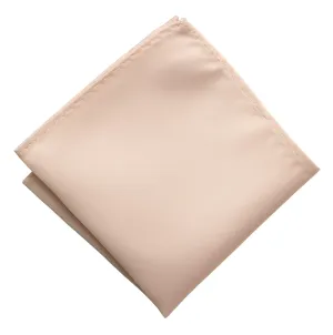 Ballet Pink Pocket Square. Solid Color Satin Finish, No Print