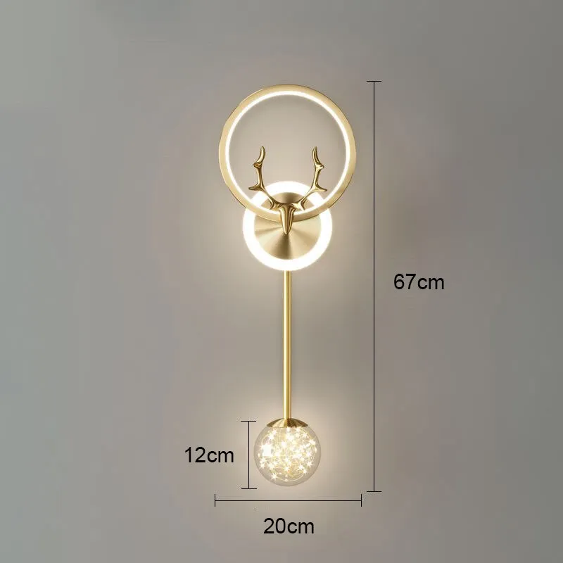 BAN Antler Nordic LED Modern Light Luxury Wall Lamp