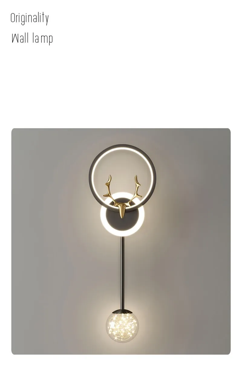 BAN Antler Nordic LED Modern Light Luxury Wall Lamp