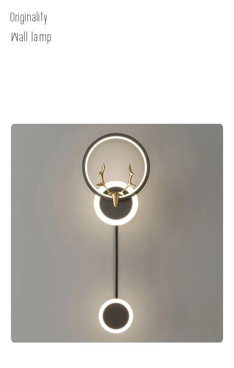 BAN Antler Nordic LED Modern Light Luxury Wall Lamp