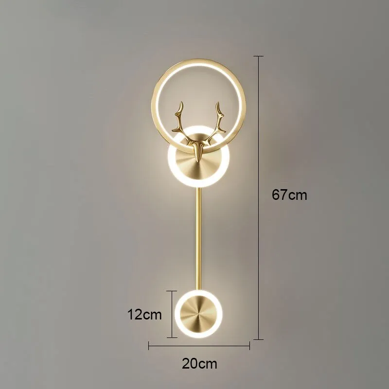 BAN Antler Nordic LED Modern Light Luxury Wall Lamp