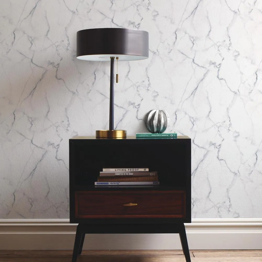 Carrara Marble Peel and Stick Wallpaper