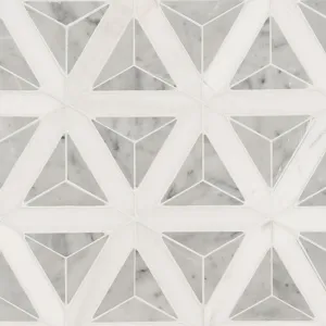 Carrara White Faceted - Stone Tile