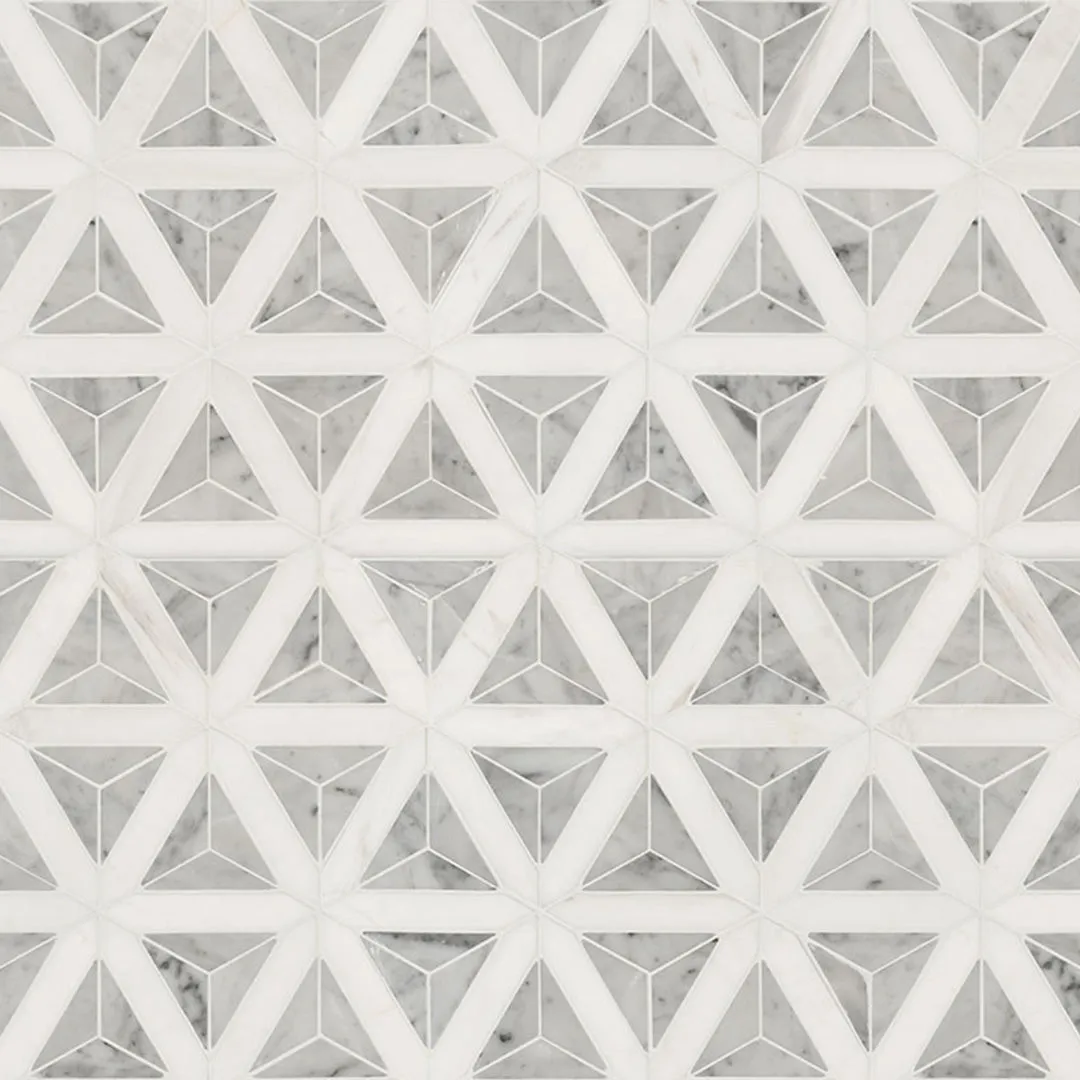 Carrara White Faceted - Stone Tile