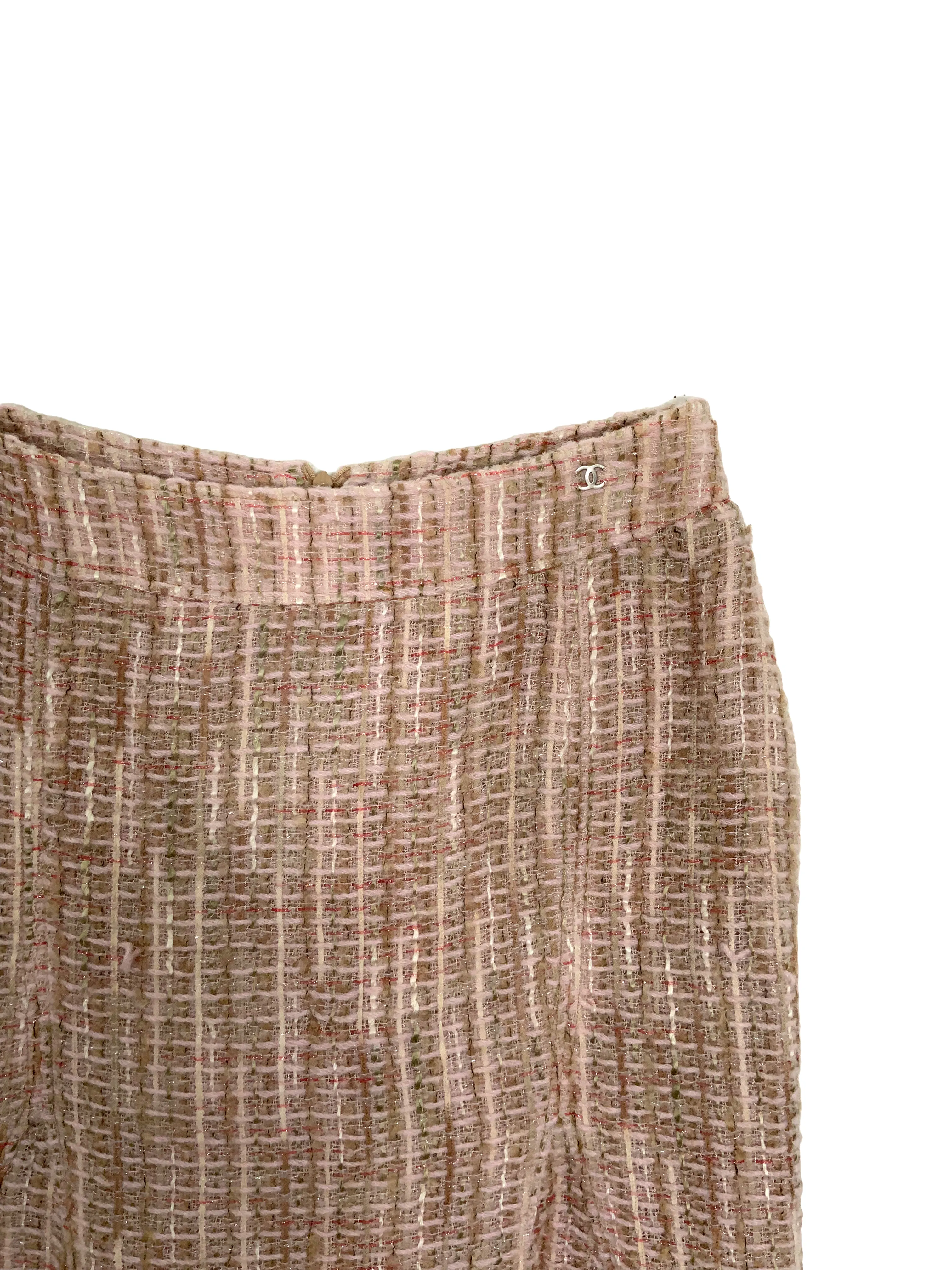 CHANEL 99C Tweed Skirt Size M