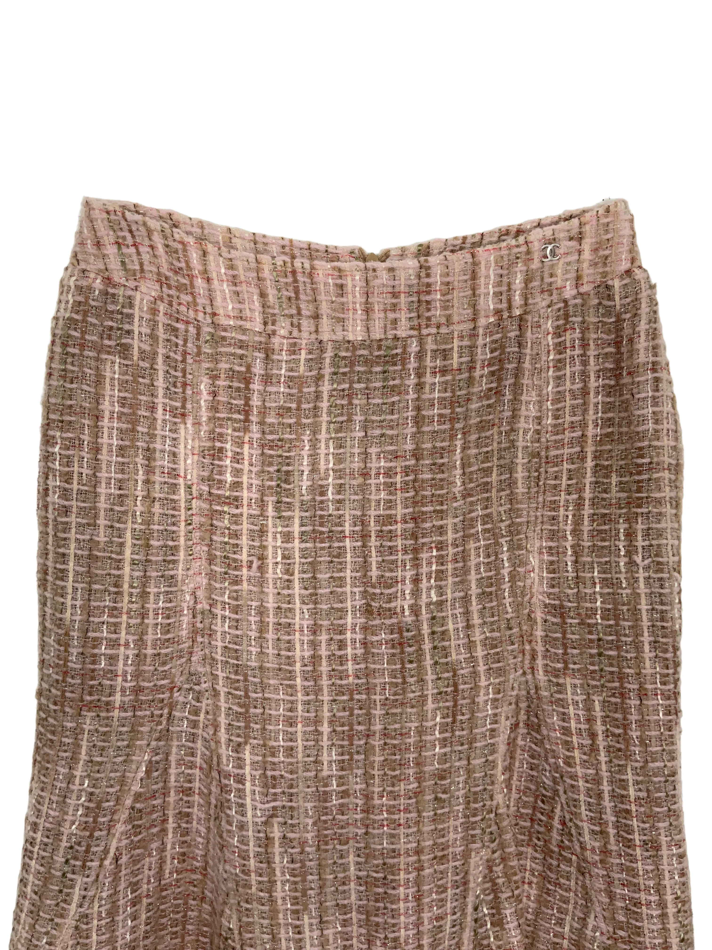 CHANEL 99C Tweed Skirt Size M