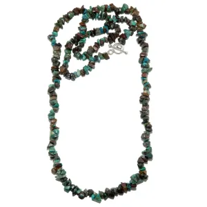 Chrysocolla Necklace Bustling Blue Red Cuprite